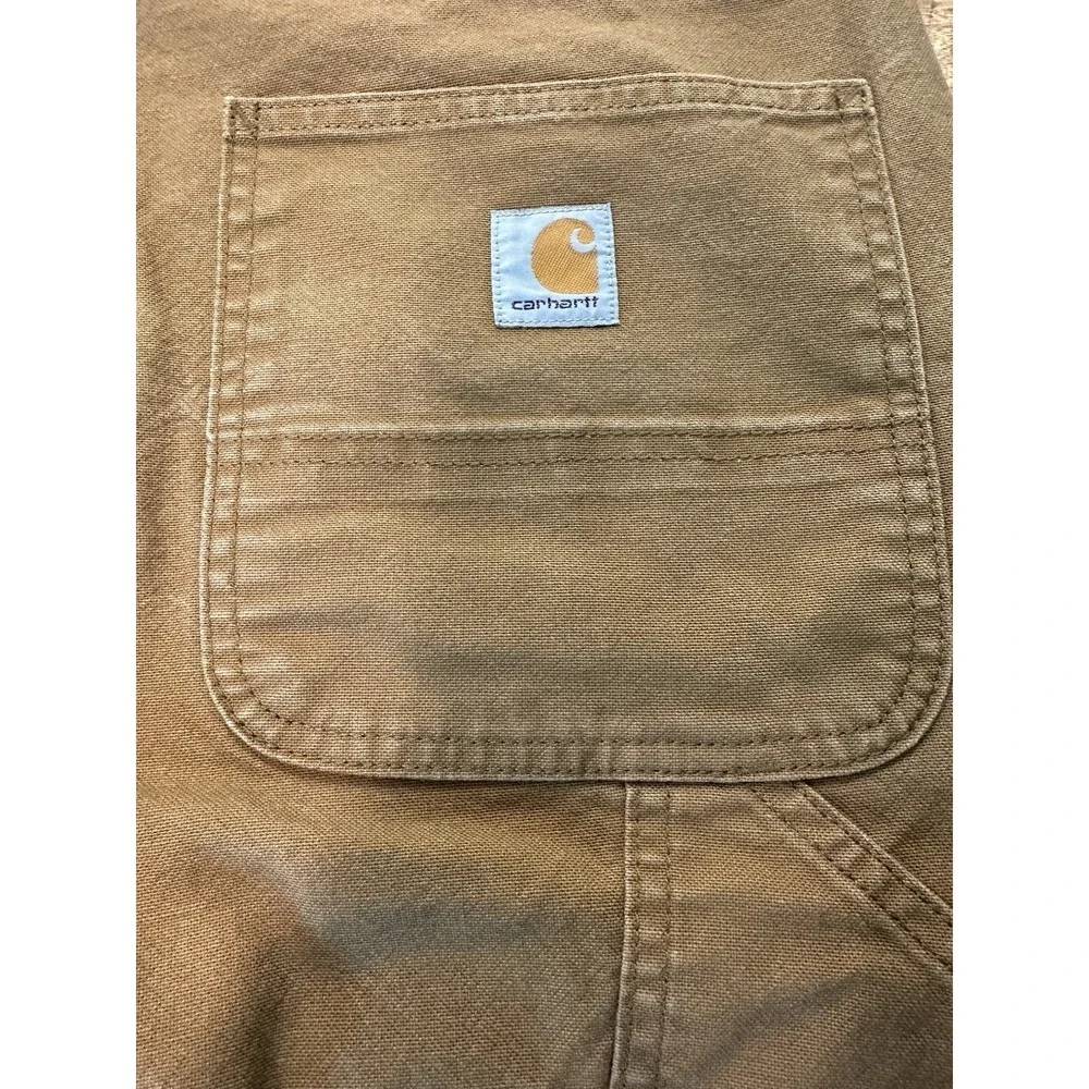 Carhartt Rugged Flex Duck Utility Work Pants Brown Relaxed Fit Size 38x34